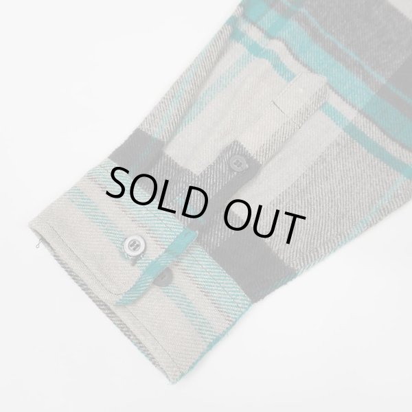 画像5: 90-00's FIVE BROTHER ヘビーネルシャツ "DEADSTOCK / Black Plaid" (5)