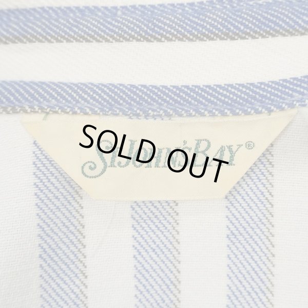 画像2: 90's ST JOHN'S BAY マルチストライプ柄 ヘビーネルシャツ (2)