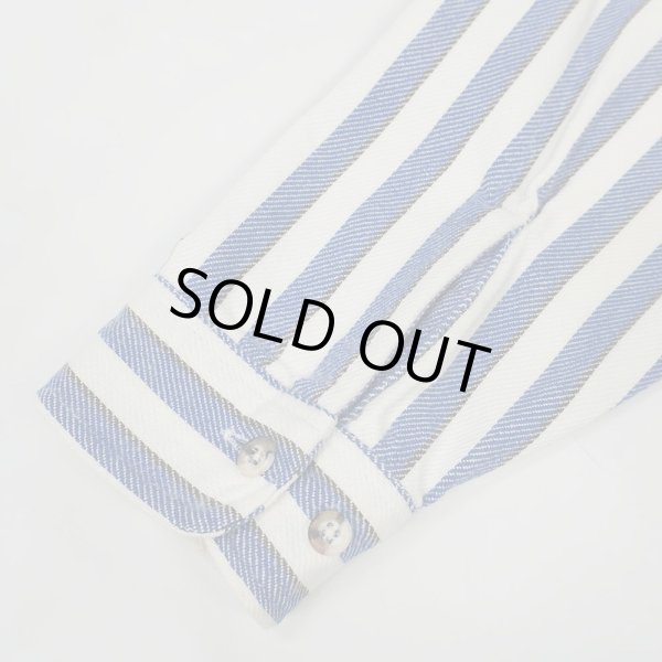 画像4: 90's ST JOHN'S BAY マルチストライプ柄 ヘビーネルシャツ (4)