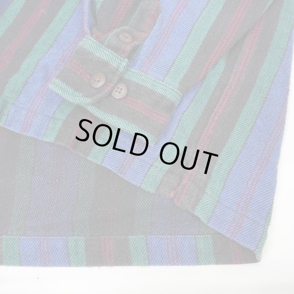 画像4: 90's ROUNDTREE & YORKE マルチストライプ柄 ヘビーネルシャツ (4)