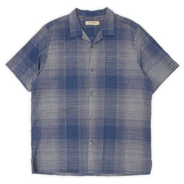 画像1: 00's Tommy Bahama S/S オープンカラーシャツ “Omble Plaid” (1)