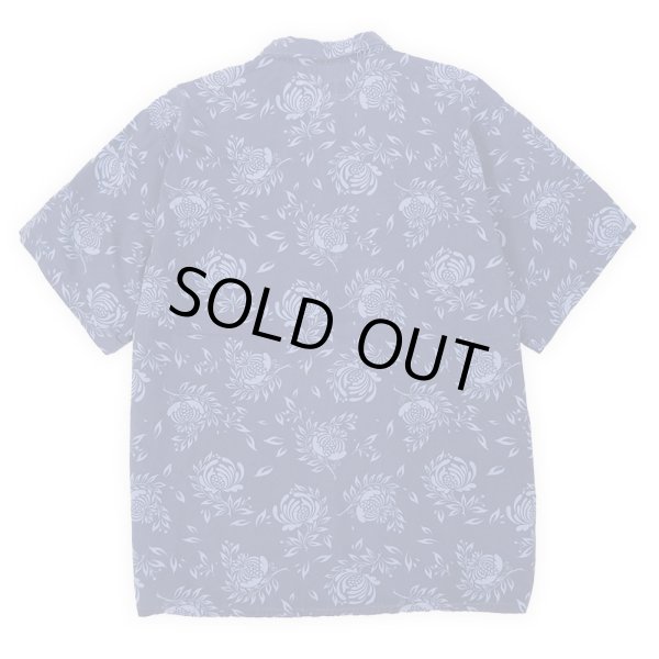 画像2: 90's POLO JEANS 総柄 S/S オープンカラーシャツ (2)