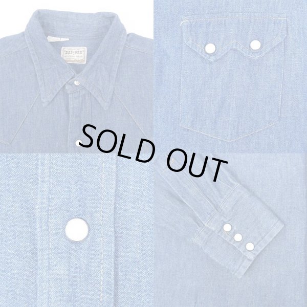 画像4: 60's WASHINGTON DEE CEE デニムウエスタンシャツ (4)