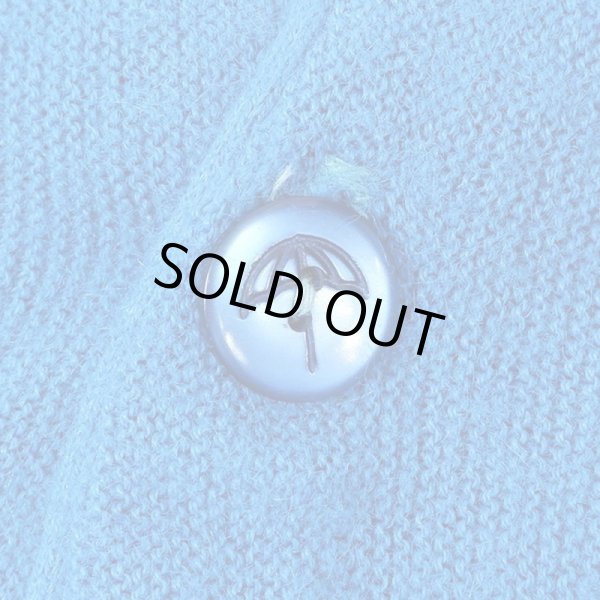 画像3: 80's Arnold Palmer x Robert Bruce ウールニット カーディガン "MADE IN USA / BLUE" (3)