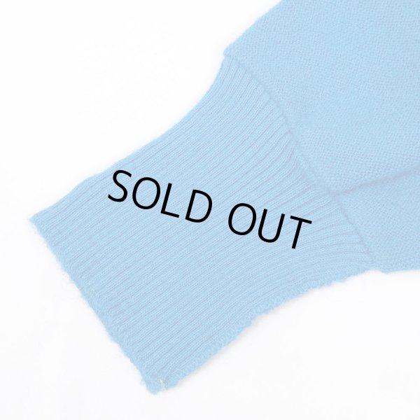 画像4: 80's Arnold Palmer x Robert Bruce ウールニット カーディガン "MADE IN USA / BLUE" (4)