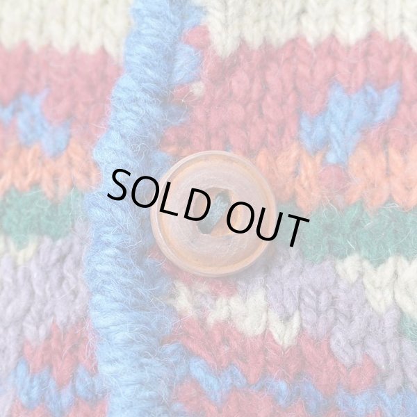 画像4: 90's AMANO ウールニット カーディガン (4)