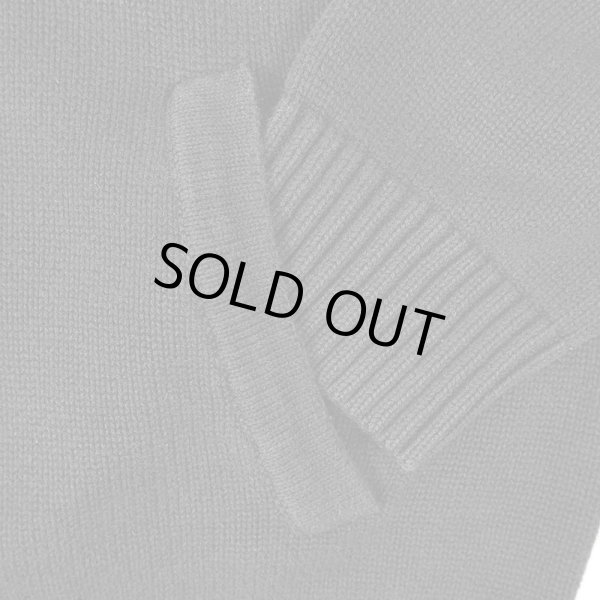 画像4: 00's L.L.Bean コットンドライバーズニット “BLACK” (4)