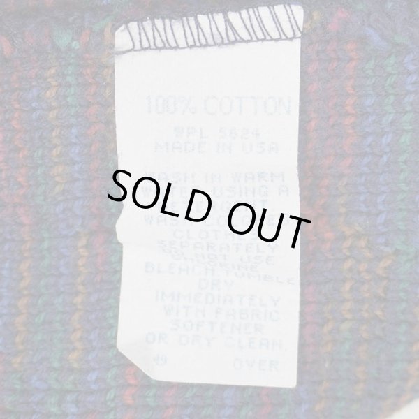 画像3: 90's TALL TIMBER OF COLORADO 総柄 コットンニット "MADE IN USA" (3)