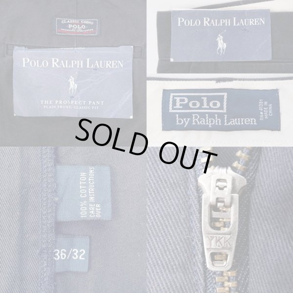 画像3: 90-00's Polo Ralph Lauren チノトラウザー “CLASSIC CHINO / NAVY / DEADSTOCK” (3)