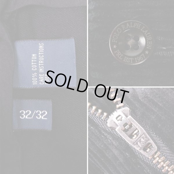 画像4: 00's Polo Ralph Lauren 太畝コーデュロイパンツ "PRESTON PANT / BLACK" (4)