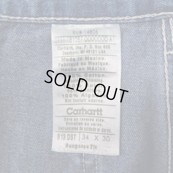 画像3: 00's Carhartt デニムペインターパンツ "W34 L30" (3)