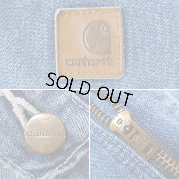 画像4: 00's Carhartt デニムペインターパンツ "W34 L30" (4)