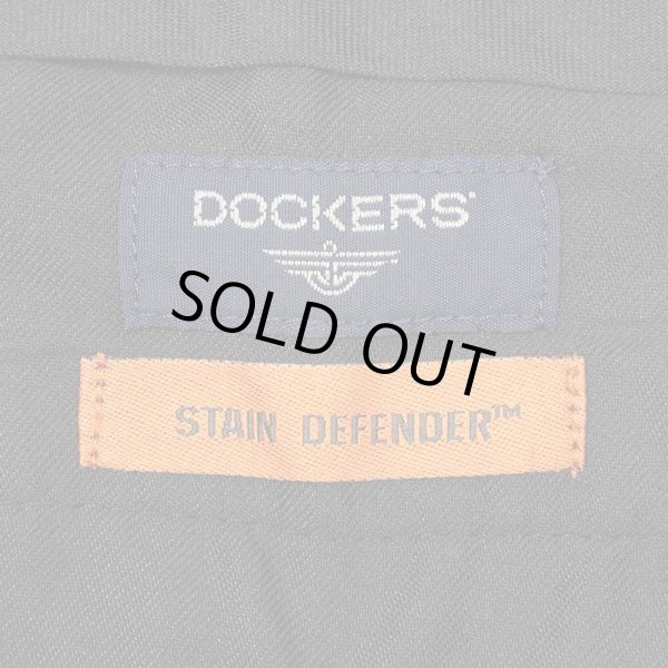 画像3: 00's DOCKERS 2タック チノトラウザー "BLACK / Stain Difender" (3)