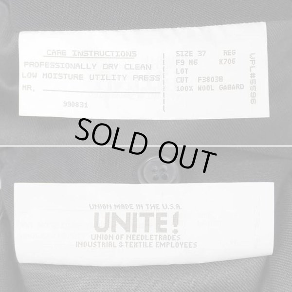 画像4: 80's Polo Ralph Lauren 2タック ウールギャバ スラックス  "MADE IN USA / BLACK" (4)