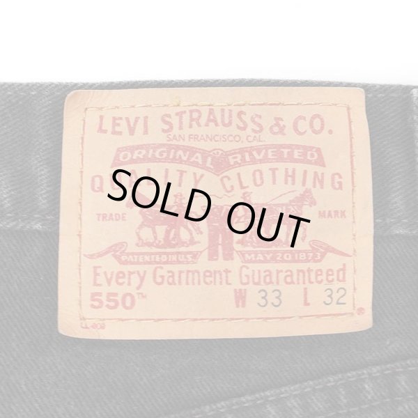 画像3: Early 00's Levi's 550 ブラックデニムパンツ “W33 L32” (3)
