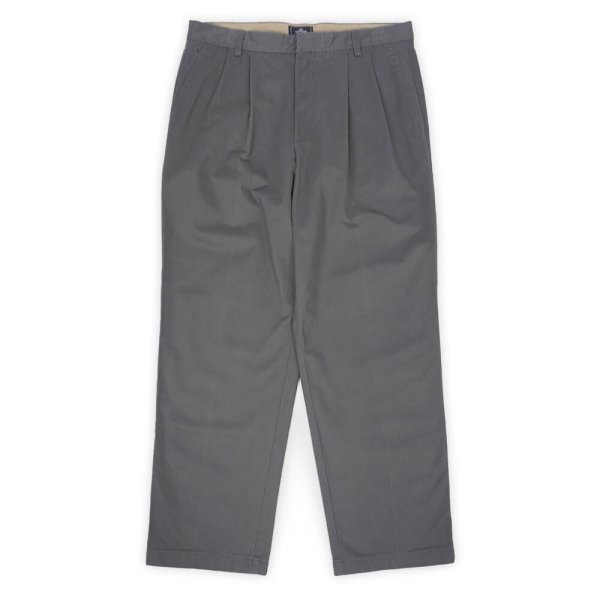 画像1: 00's DOCKERS 2タック チノトラウザー "GRAY / W34 L30" (1)