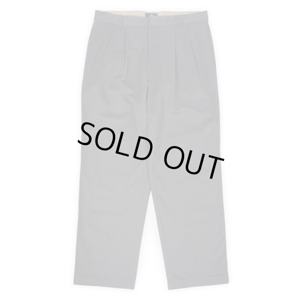 画像1: 00's DOCKERS 2タック チノトラウザー "GRAY / W34 L30" (1)