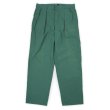 画像1: 90's Polo Ralph Lauren 2タック ポプリントラウザ― "MADE IN USA / GREEN" (1)