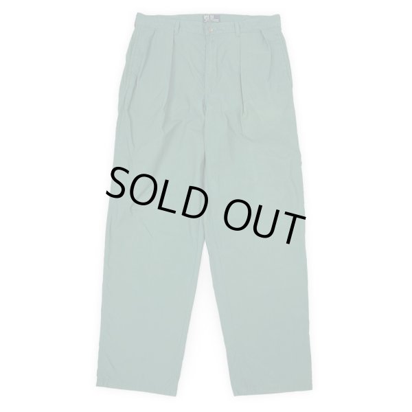 画像1: 90's Polo Ralph Lauren 2タック ポプリントラウザ― "MADE IN USA / GREEN" (1)