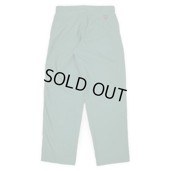 画像2: 90's Polo Ralph Lauren 2タック ポプリントラウザ― "MADE IN USA / GREEN" (2)