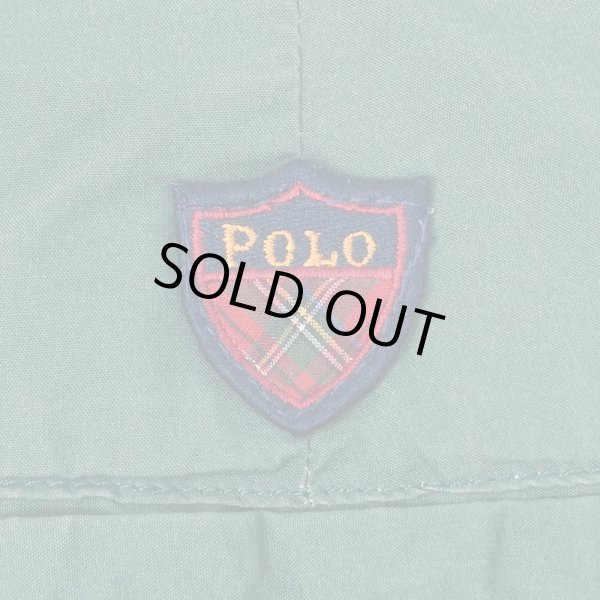 画像3: 90's Polo Ralph Lauren 2タック ポプリントラウザ― "MADE IN USA / GREEN" (3)