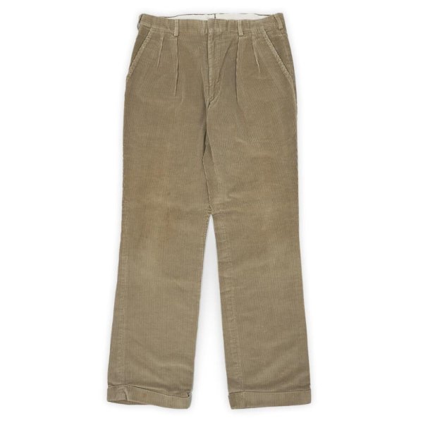 画像1: 80's L.L.Bean 2タック 太畝コーデュロイトラウザー "MADE IN USA" (1)
