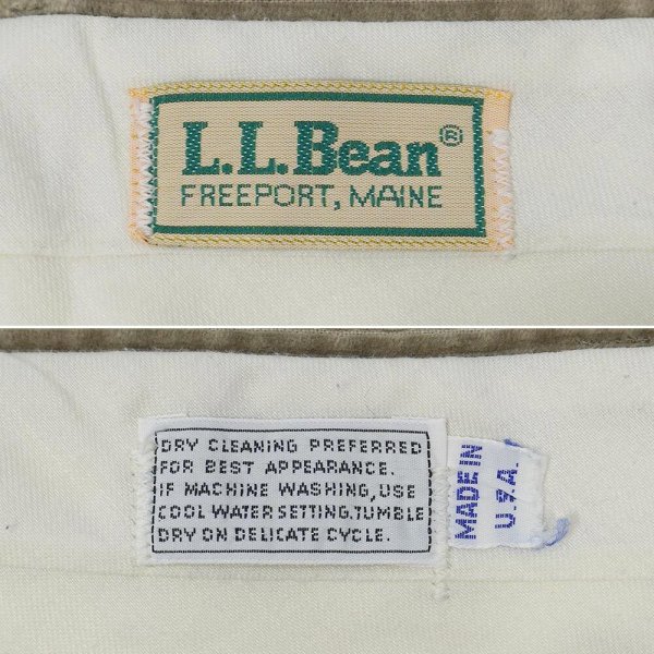 画像3: 80's L.L.Bean 2タック 太畝コーデュロイトラウザー "MADE IN USA" (3)