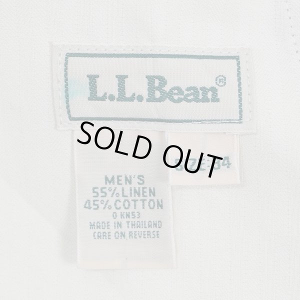 画像3: Early 00's L.L.Bean 2タック リネンコットントラウザー (3)