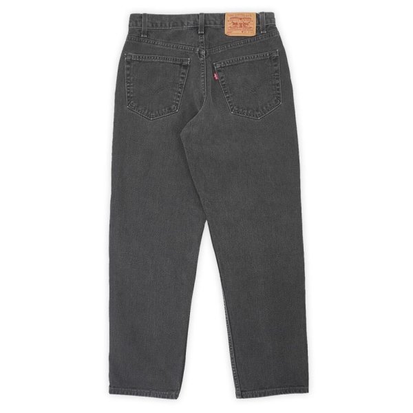 画像2: 90's Levi's 550 ブラックデニムパンツ "MADE IN USA / W32 L30" (2)