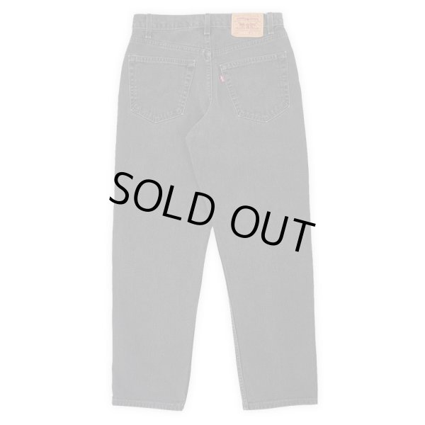 画像2: 90's Levi's 550 ブラックデニムパンツ "MADE IN USA / W32 L30" (2)