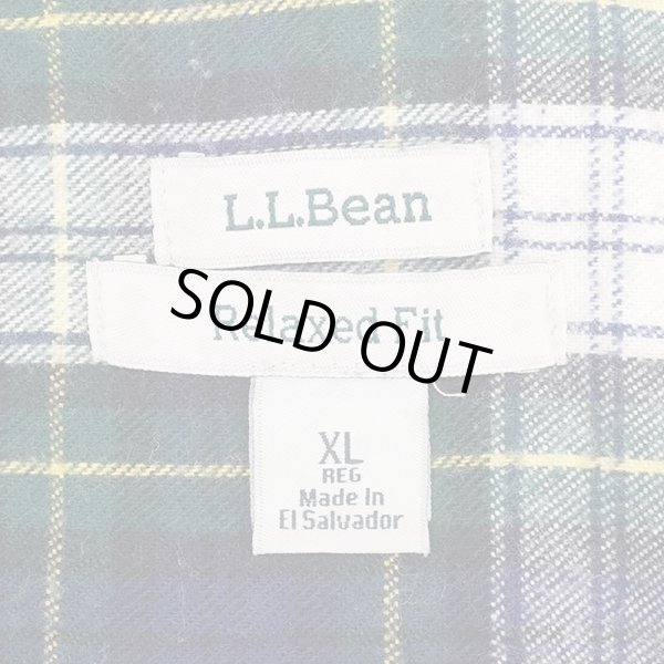 画像2: 00's L.L.Bean フランネル フルジップフーディー (2)