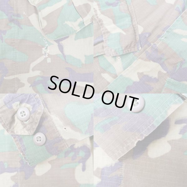 画像5: 70's US.ARMY ジャングルファティーグジャケット "ミックスリーフ / X-LARGE-REGULAR" (5)