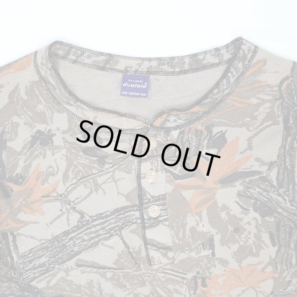 画像3: 90's duofold リアルツリーカモ ヘンリーネックカットソー “AS-IS” (3)