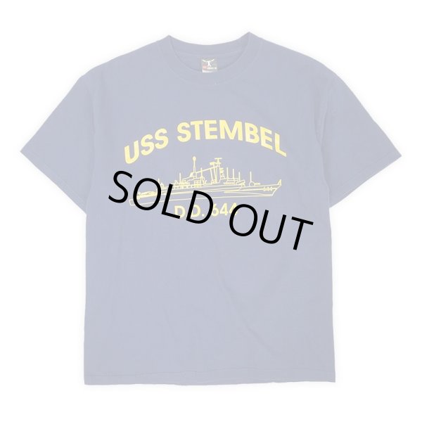 画像1: 00's USS STEMBEL プリントTシャツ (1)
