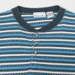 画像3: 90's Willow Bay ヘンリーネック マルチボーダーTシャツ (3)