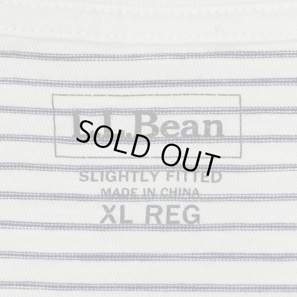 画像2: 00's L.L.Bean ボーダー ポケットTシャツ (2)