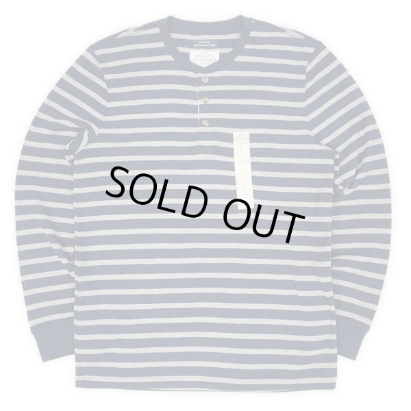 画像1: 00's ST JOHN'S BAY ボーダー柄 ヘンリーネック カットソー "DEADSTOCK" (1)