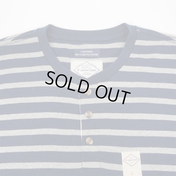 画像3: 00's ST JOHN'S BAY ボーダー柄 ヘンリーネック カットソー "DEADSTOCK" (3)