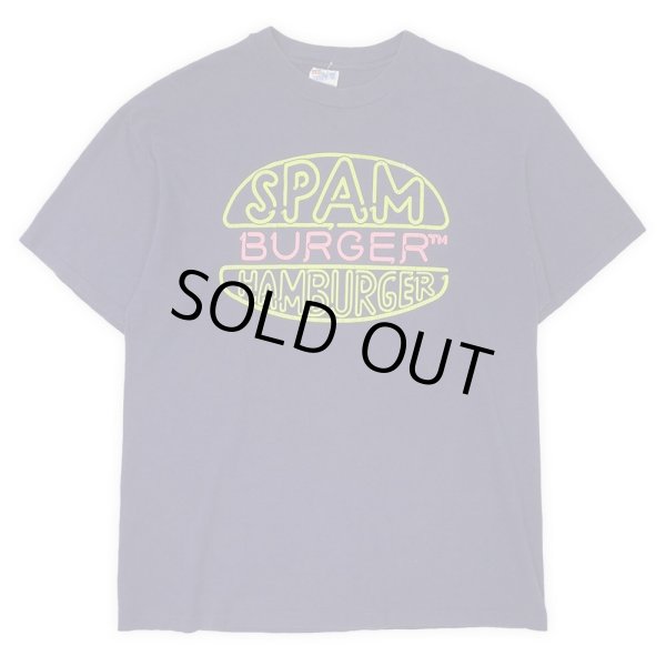 画像1: 90's SPAM HUMBURGER 両面プリントTシャツ “Hanes BEEFY body / MADE IN USA” (1)