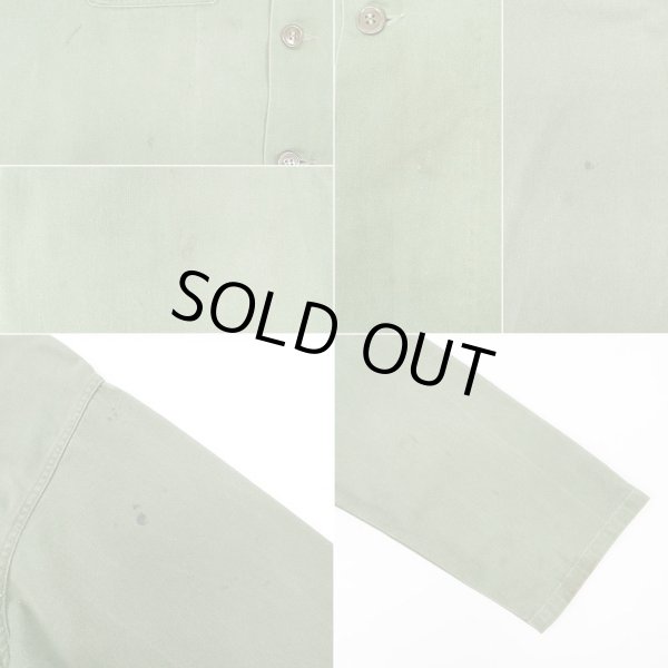 画像5: 60's Fruit of the loom コットンサテン ユーティリティシャツ (5)