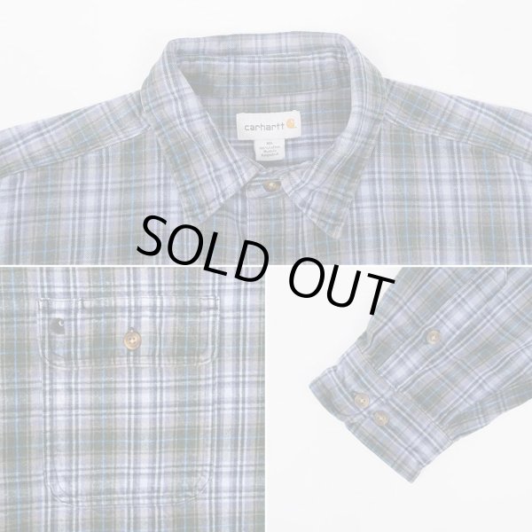 画像4: 00's Carhartt コットン ワークシャツ (4)