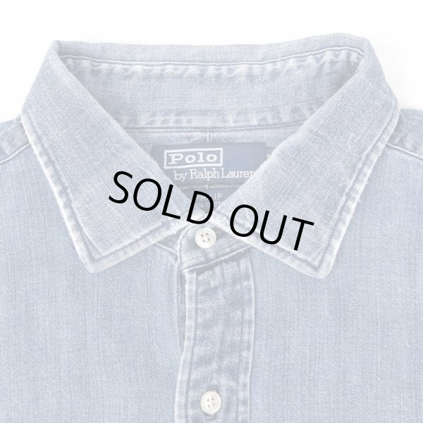 画像3: 90's Polo Ralph Lauren レギュラーカラー デニムシャツ “PHILIP” (3)