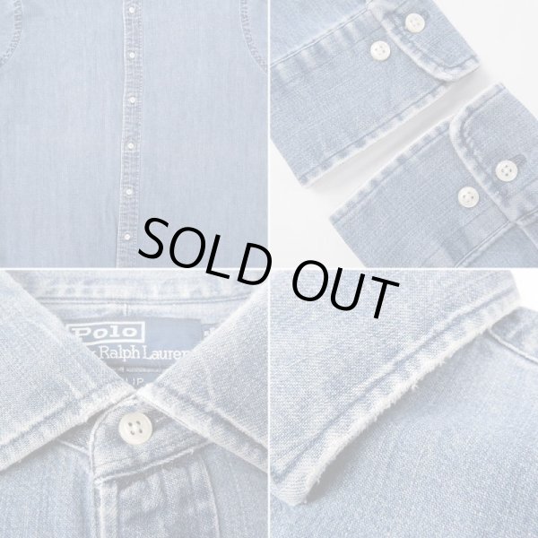 画像5: 90's Polo Ralph Lauren レギュラーカラー デニムシャツ “PHILIP” (5)