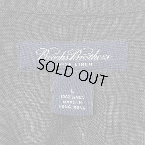 00's Brooks Brothers レギュラーカラー リネンシャツ “BLACK