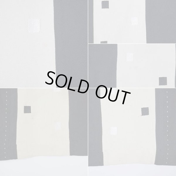 画像3: 00's Nat Nast オープンカラー シルクシャツ "Black × Ivory" (3)