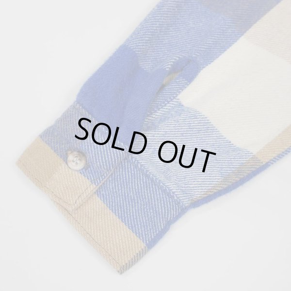 画像4: 80's FIVE BROTHER ブロックチェック柄 ヘビーネルシャツ "MADE IN USA" (4)