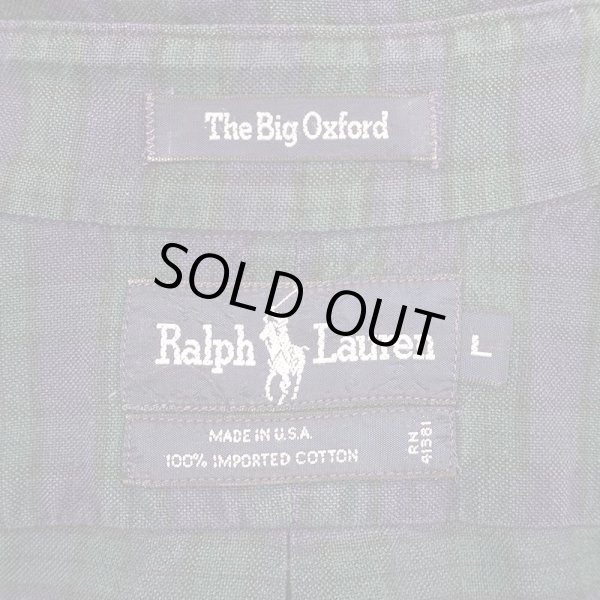 画像3: Early 90's Polo Ralph Lauren ボタンダウンシャツ "The Big Oxford / 裾ポニー / MADE IN USA" (3)