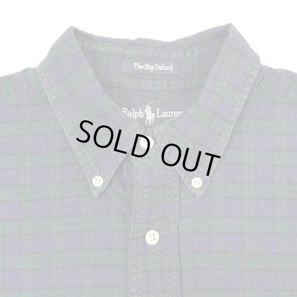 画像4: Early 90's Polo Ralph Lauren ボタンダウンシャツ "The Big Oxford / 裾ポニー / MADE IN USA" (4)