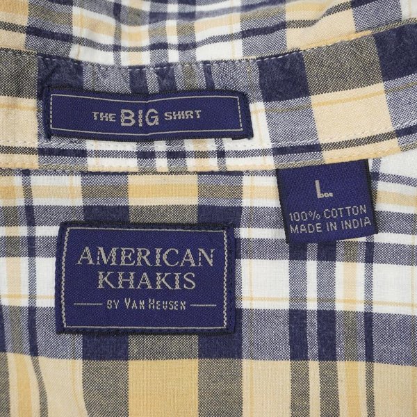 画像2: 90's AMERICAN KHAKI'S by VAN HEUSEN S/S ボタンダウンシャツ "THE BIG SHIRT" (2)