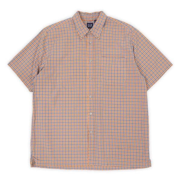 画像1: 00's OLD GAP S/S ボタンダウンシャツ (1)